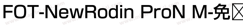 FOT-NewRodin ProN M字体转换